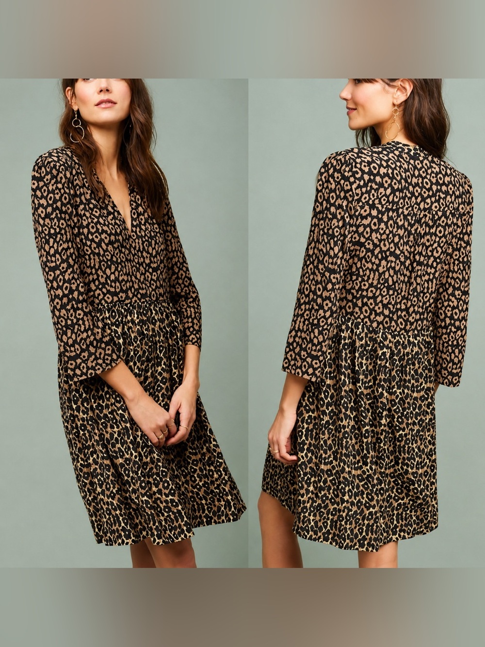 Maeve Juno animal print dress, small